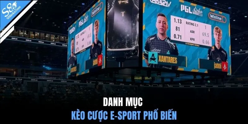 Danh mục kèo cược e-sport phổ biến