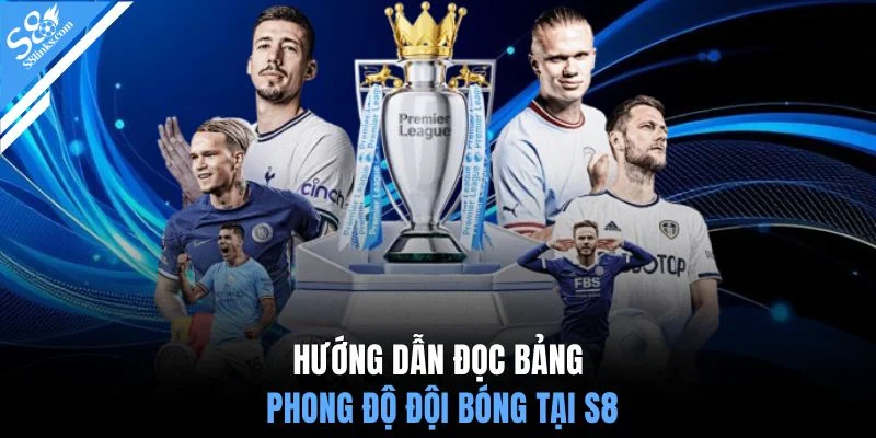 Hướng dẫn đọc bảng phong độ đội bóng tại S8