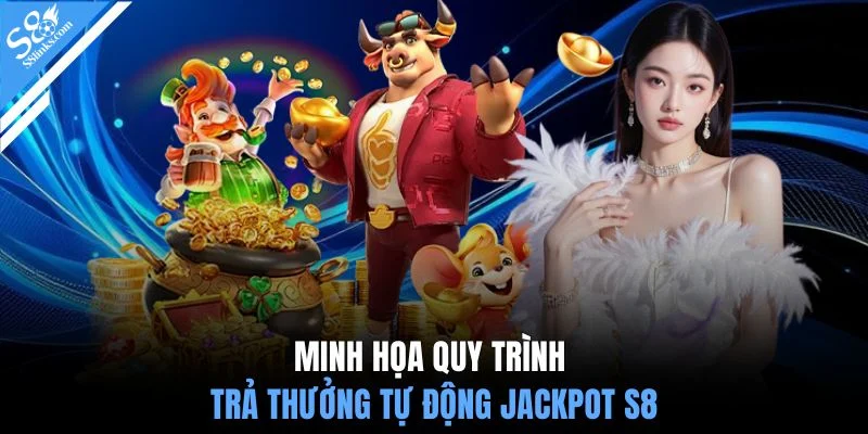 Minh họa quy trình trả thưởng tự động Jackpot S8