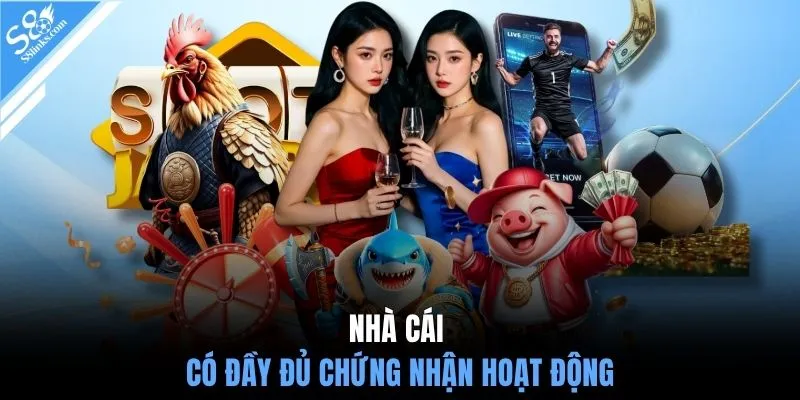 Nhà cái có đầy đủ chứng nhận hoạt động